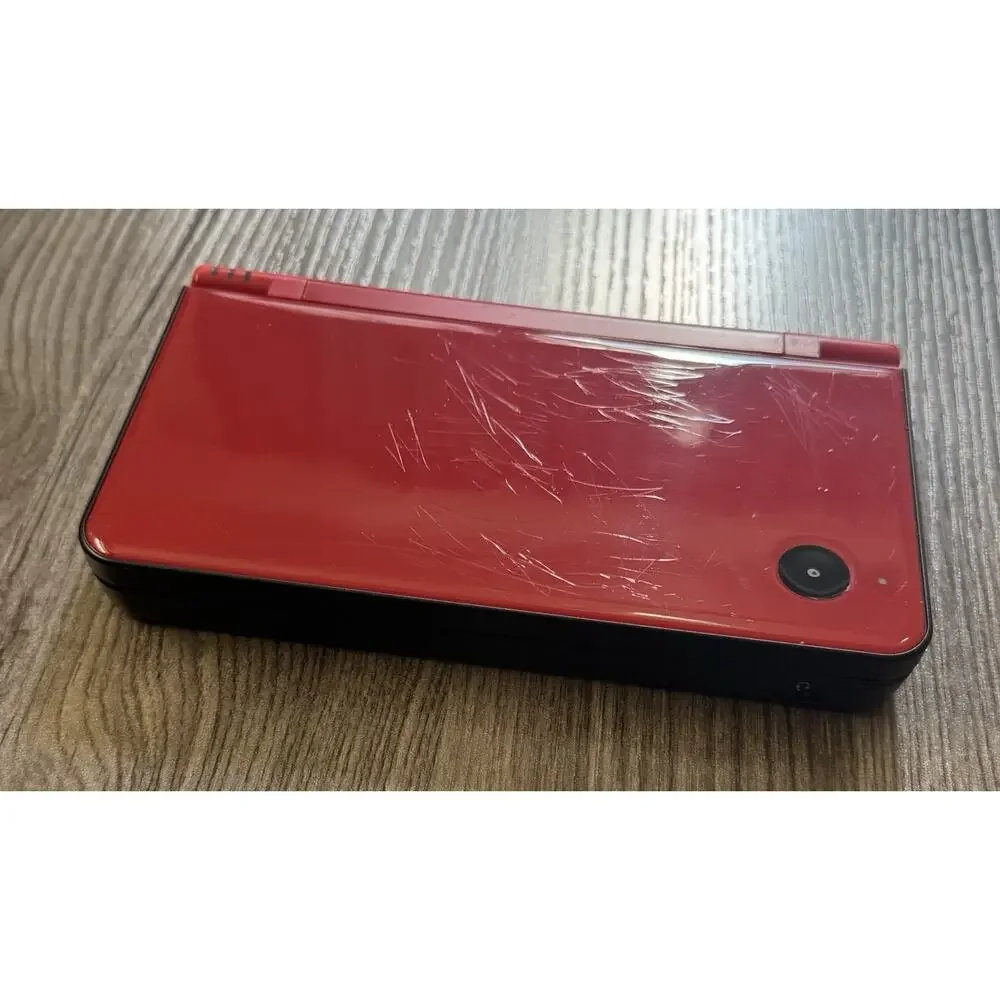 Nintendo DSi XL Red Console UTL-001 w/ 4GB Memory Card, Charger, & Case Modded